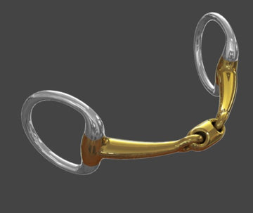 Neue Schule Pony Sized Eggbutt Snaffle with Tranz Angled Lozenge Mouthpiece